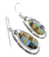 Multicolor Genuine Sterling Silver Earrings EX41036